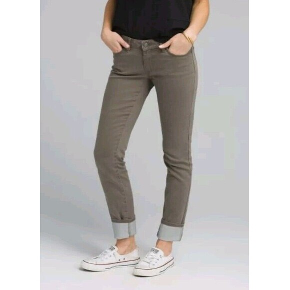 prAna Women's Pants Size 2 Kayla Tan Organic Cotton Skinny - Picture 2 of 10